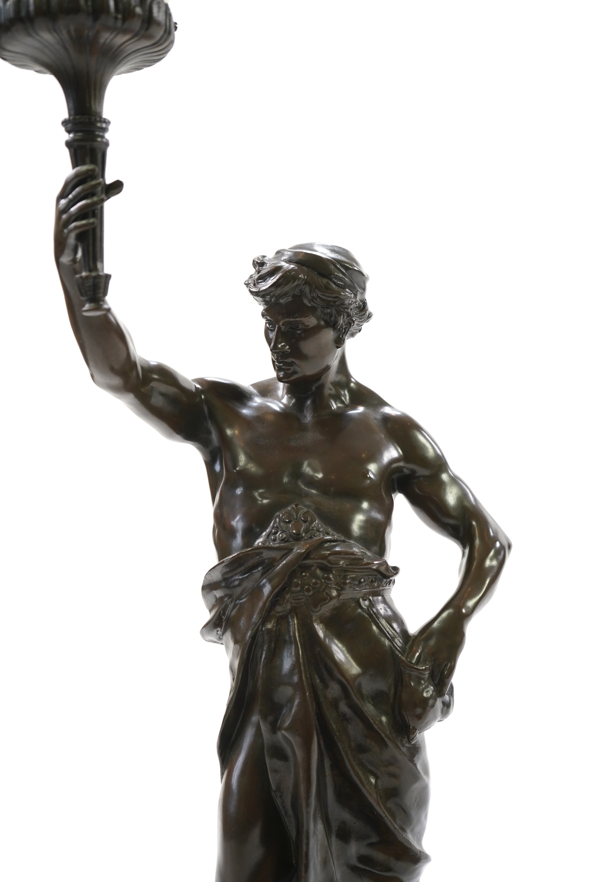 A Chinese export gilt decorated black lacquer sewing box, 19th century